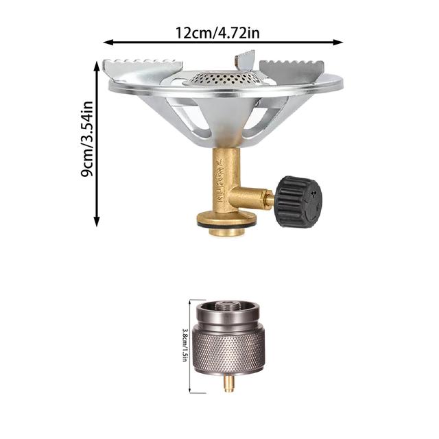 TEMU Windproof Camping Stove -duty Isobutane Gas Burner For Backpacking, Hiking & Outdoor Cooking ( Tank)