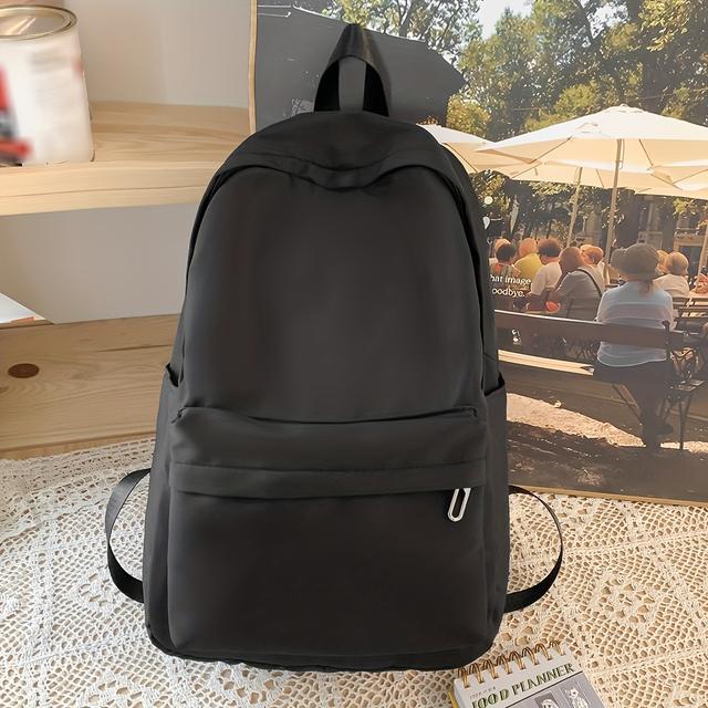 TEMU Large Easy Backpack For Men, Lightweight And Versatile, Black, Large Capacity, Casual And Versatile Backpack, Suitable For Travel And Daily Commuting