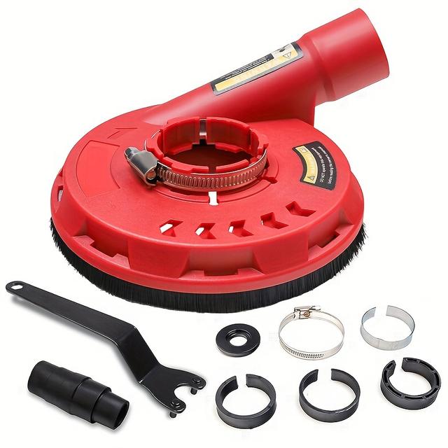TEMU 1 Set Angle Grinder Dust 125mm/4.5inch Grinding Dust Collector With Attachments