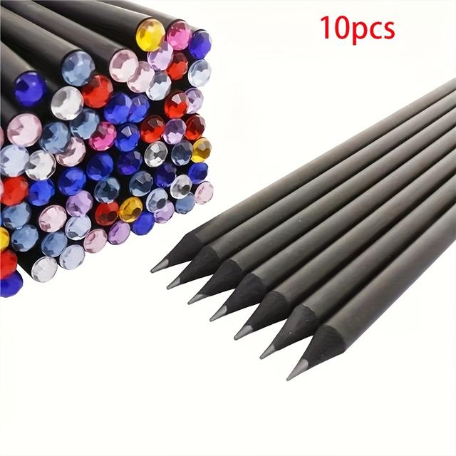 TEMU 5/10/20pcs Hb Wooden Pencils With Eraser - Durable, Smooth Writing, Ideal For Office & School, Perfect Gift For , School Supplies, , Quality Writing Tool