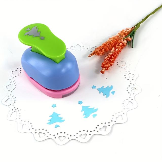 TEMU 1pc Snowflake Hole Punch - 1 Inch Snowflake Shaped Hole Punch, Suitable For Crafting, Punching Crafts, Ideal For Scrapbooking, Gift Wrapping, Holiday Cards, (random Colors)