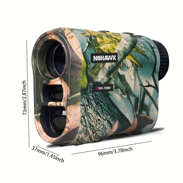 TEMU Nohawk 1000m Rechargeable Laser Rangefinders For Hunting, M/yard Switch, With Speed And Feature, Rangefinder For Hunter Golfers
