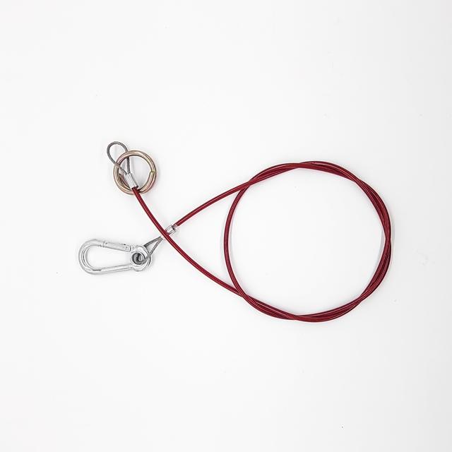 TEMU Câble de dégagement rouge Câble de frein 1m*4mm Crochet et anneau Remorque tractage frein cheval