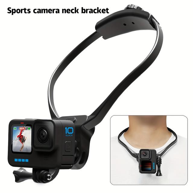 TEMU Sports Camera Neck Stand, Suitable For /action, With Phone Clip, Can Be Used For Mobile Phones