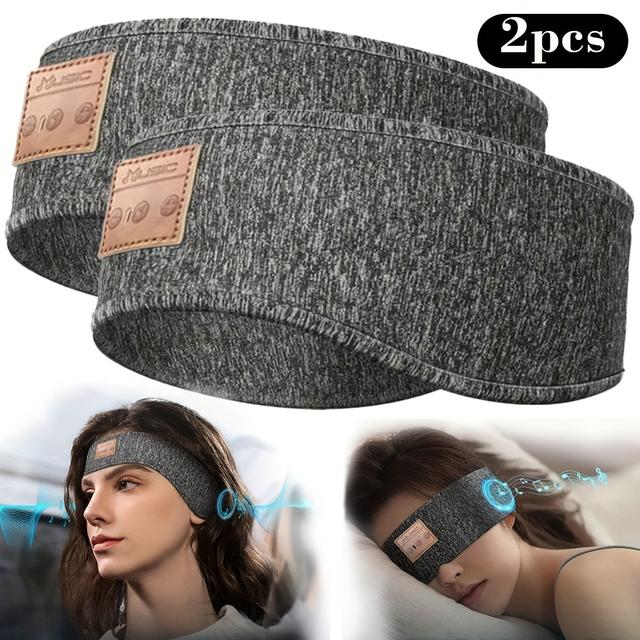 TEMU 2pcs Wireless Headphones | Ultra-thin Hd Stereo Speakers, Noise Cancellation, Usb Charging, Perfect For Sleeping, Workout, Jogging, Yoga, Insomnia, Air Travel, Meditation