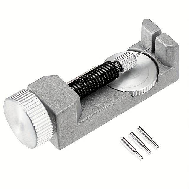 TEMU Metal Strap Bracelet, Strap Remover, Meter Adjuster, Strap Removal Tool, Strap With 3 Pins, Watch Repair Tool Set