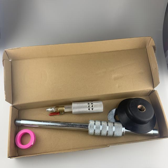 TEMU Luftbetriebener Dellenzieher aus Aluminium – Auto-Karosserie-Reparatur-Schiebehämmersatz für Dellenentfernung, Dellenreparaturwerkzeug-Set