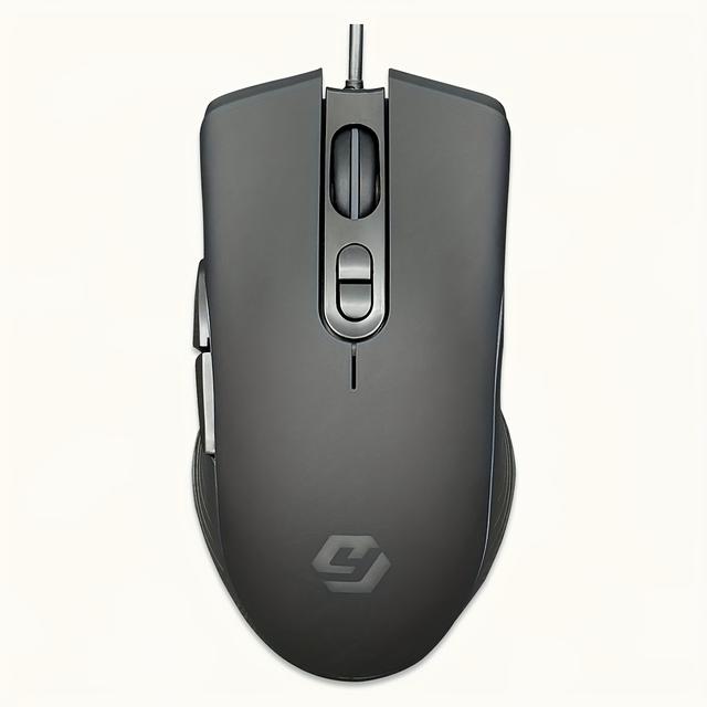 TEMU Kabelgebundene USB-Gamingmaus, Mehrfarbige Leuchten, Optischer Sensor, Ergonomisches Design, Geeignet für PC und Laptops