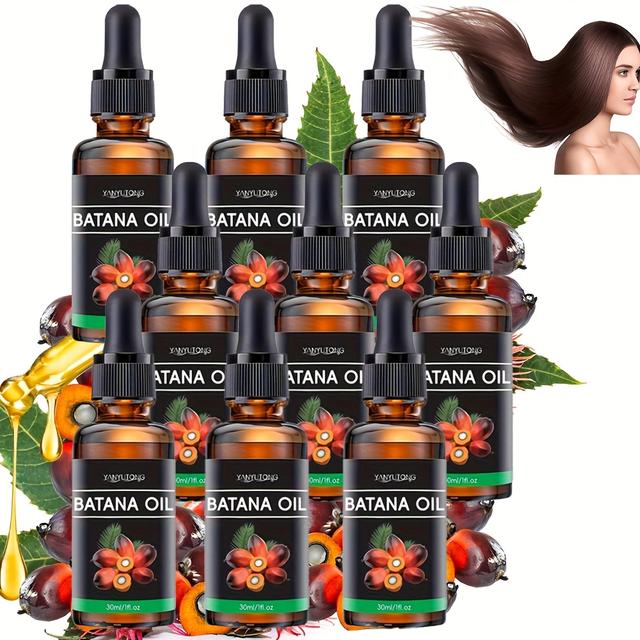 TEMU 9 Frascos de Óleo de Batana de 30ml, Alivia o Cabelo e Áspero, Adiciona Volume , Hidrata o Cabelo, -o e , o Cabelo, Hidrata e , Adequado para os Tipos de Cabelo, Unissexo