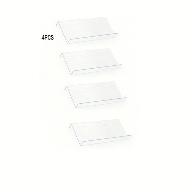 TEMU 1pc/2pcs/4pcs Spice Drawer Organizer, Clear Acrylic Slanted In Drawer Seasoning Jars Insert, Expandable, Spice Jars Kitchen Countertop Rack Tray (jars Not )