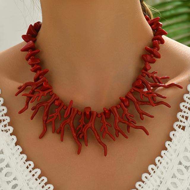 TEMU A Fashionable And Elegant Creative Beaded Choker Necklace For Women's , Dates, Vacations, Parties, Gatherings, Versatile Jewelry Gifts Necklace