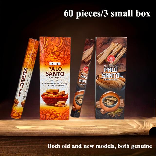 TEMU High-quality Palo Incense Sticks - Incense, Suitable For Yoga And Meditation, Home Decoration, Cleaning The House, Meditation, Yoga, And Purifying Homes Or Offices.