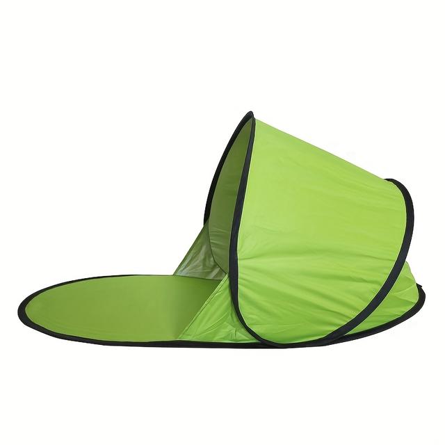 TEMU 1pc Of Oval-shaped Fully Automatic Quick-opening Tent, Lightweight Sunshade Tent, 1-second Pop-up Tent, Portable Outdoor Tent, Accommodates 1 Person, Dimensions 142cm*72cm*60cm
