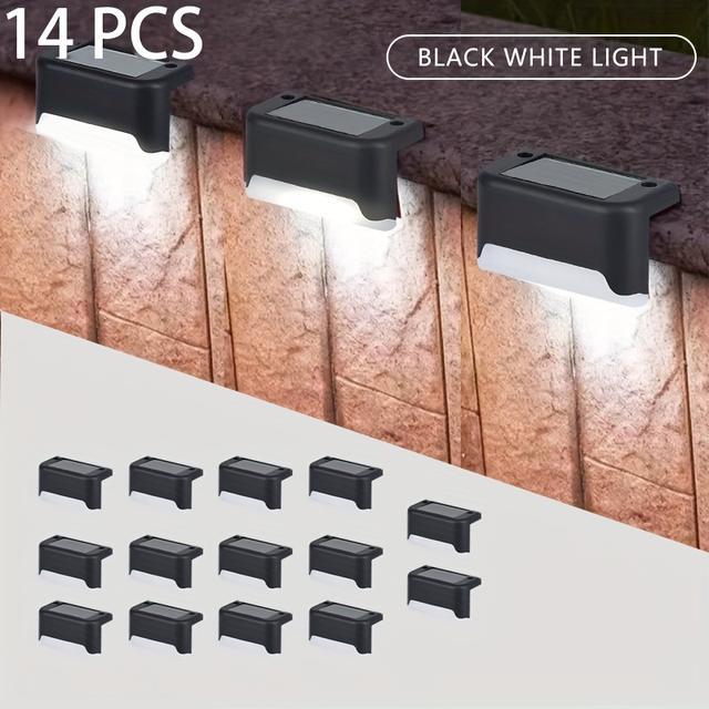 TEMU 14pcs Light Covers For Step Lights, New Outdoor Led Deck Lighting, Garden Landscape Lights, Fence Lights, Suitable For Outdoor Stairs, Fences, , Yards, And Courtyards Decorations, Christmas