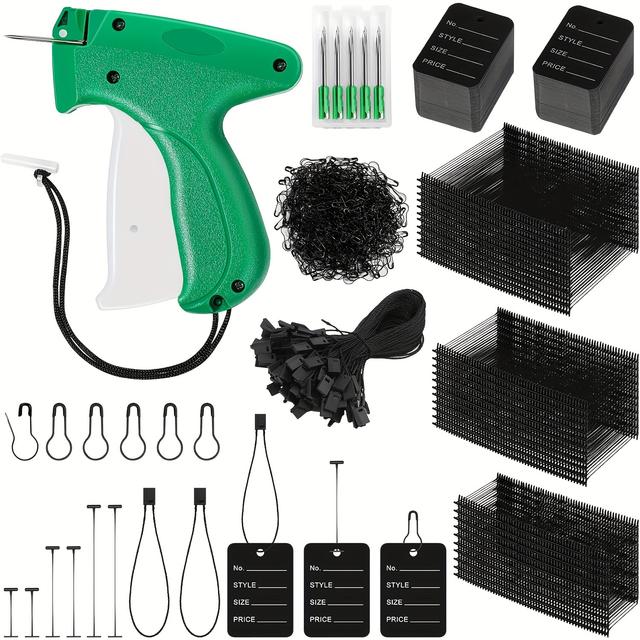 TEMU 4098pcs Tag For Clothing Retail With 3192 Barb Fasteners, 200 Tag Strings, 500 Safety Pins, Tag Kit For Clothing Stores, Boutiques, , Garages