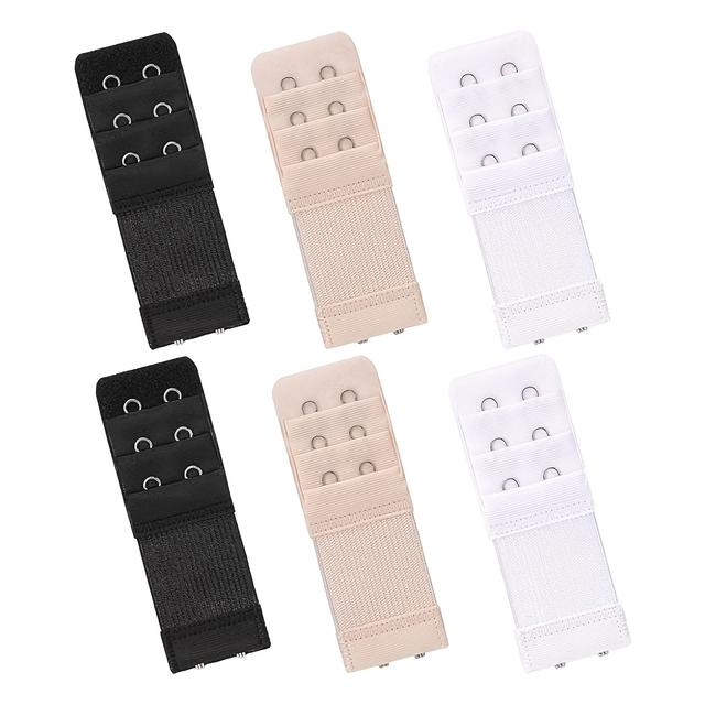 TEMU 6 Stück Damen-BH-Verlängerungen mit 2 Haken/3 Haken BH-Erweiterung