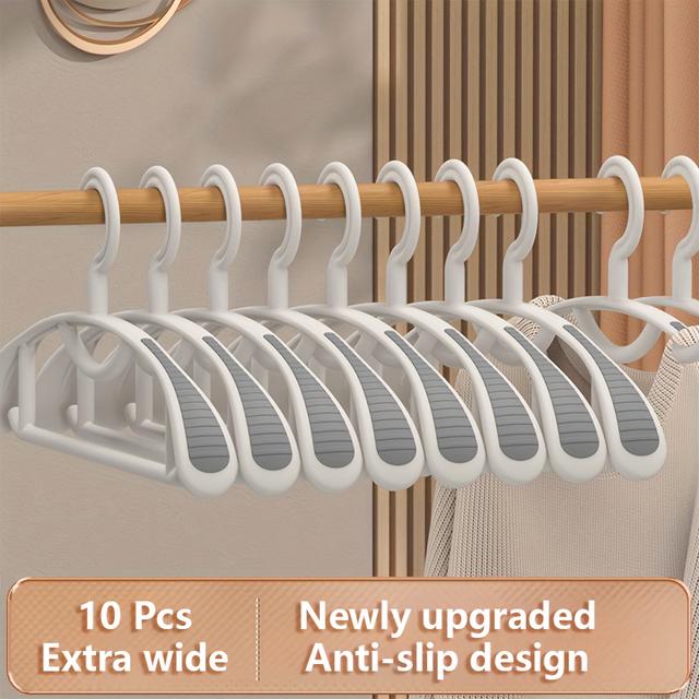 TEMU 10 Non-marking Hangers - Non-deforming, Non-slip, No Shoulder Corners - Drying And Storing Clothes In Your Closet