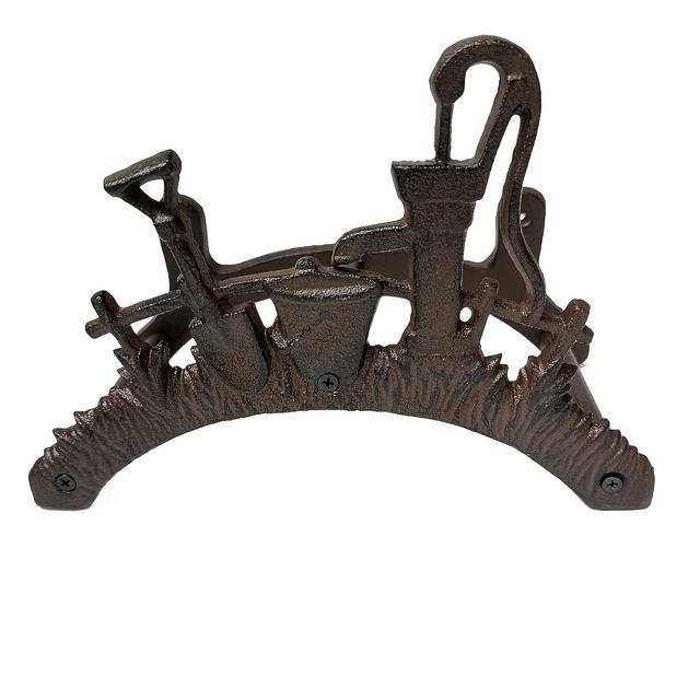 TEMU 1pieza Soporte de manguera de jardín de pájaro para en la pared, hierro vintage, para jardín, patio, decoración de pared de la casa