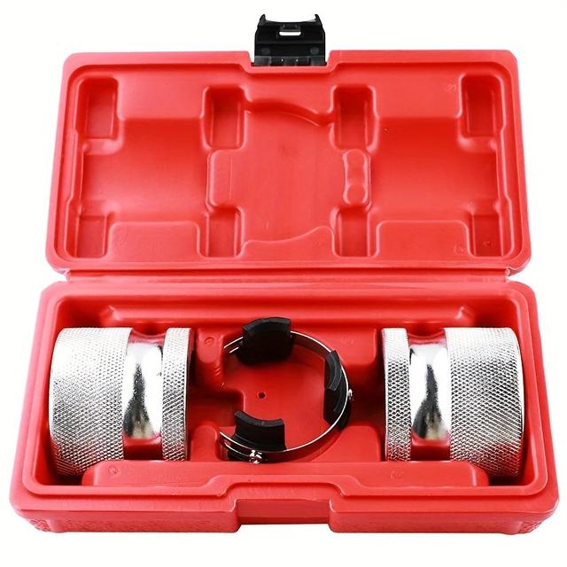 TEMU Motorcycle Fork Seal Driver Tool Set Motorcycle Accessory Adjustable -54mm Portable With Box For Motorcycle Dirt Bikes