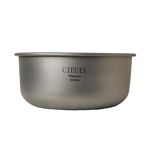 TEMU Outdoor Camping Pure Titanium Single-layer Bowl