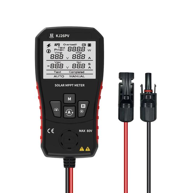 TEMU Kj26pv Solar Tester - Automatic And Rapid Measurement Of Pv Panel Tracking, Simultaneously Measures Power, Voltage, Short-circuit Current ( Meter)