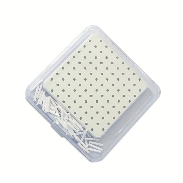 TEMU Conjunto de almofada refratária com 96 furos e 60 de suporte, acessórios para cerâmico multi-