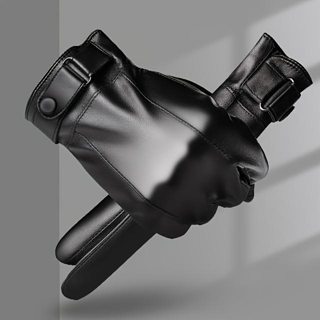 TEMU Men's Outdoor Warm Gloves, Thickened And Fleece-lined Touchscreen Gloves, Suitable For Men And Women.