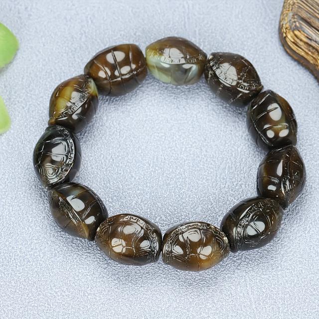 TEMU سوار الثروة، سوار معصم محفور من الجانبين للرجال والنساء