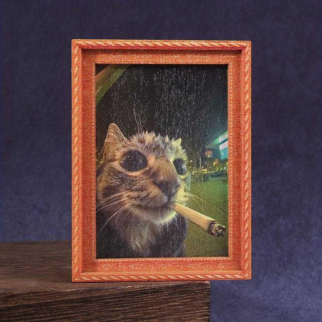 TEMU 1 stuks humoristische katten koelkastmagneten, decoratieve items voor thuis en kantoor, perfect voor feestelijke cadeaus!