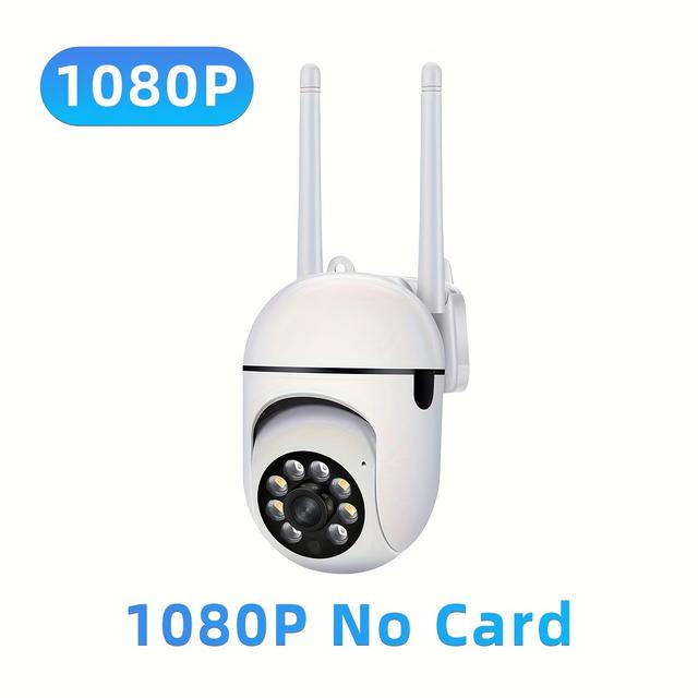 TEMU Protect Your Using A 1080p Panoramic Wireless Wifi Camera That Features Pan/tilt Rotation, Motion Detection, Night Vision, And Audio Communication