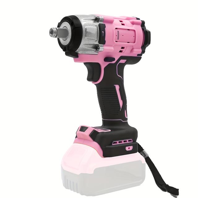 TEMU Christmas Gift, Pink Impact Wrench (only Tool) 430n.m Without Dramatic Impact Driver - For - 3 In 1 Impact Wrench - Suitable As A Gift, Party Prize, And For Use In And At Home