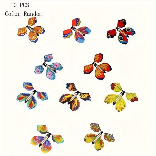 TEMU 10pcs Creative Flying Butterflies - Novelty Magic Bookmarks, Perfect Birthday Gift For