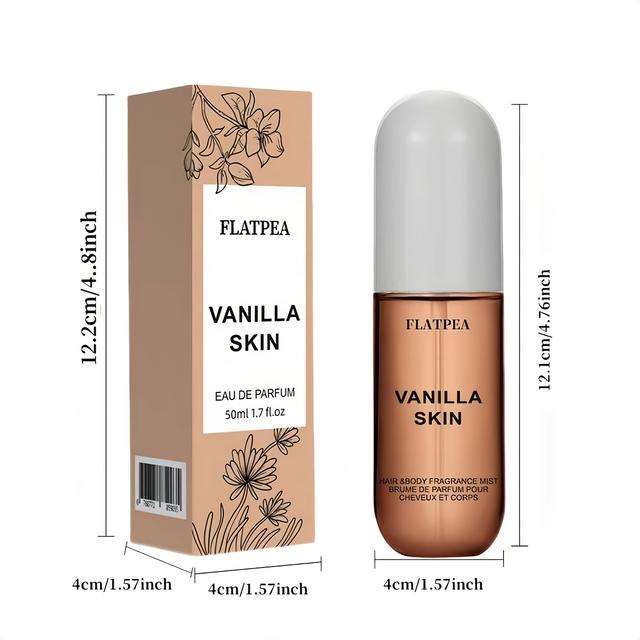 TEMU Vanilla Body Spray For Women - Long- , Vanilla Fragrance, Creamy Lightweight Formula, Ideal Gift For Girlfriends, Travel-, Perfume Body Spray, Sleek , Elegant Label Design