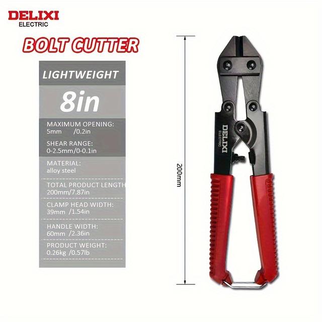 TEMU Electric Multi-functional Wire - Labor-saving Scissors With Handles, Heavy-duty Steel Shears For Cutting Wire, Cable, And Metal, Ideal For Electricians And Diy Projects