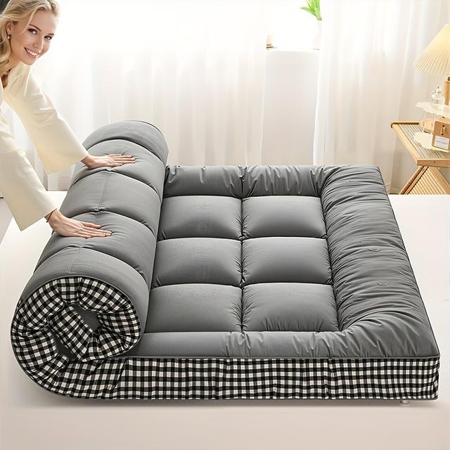 TEMU 【期間限定セール】アップグレード版薄型マットレス 優れた通気性 ム仕様 ソフトポリエステル ージ対応 オール対応 お手入れ簡単 寝室・アパート・ゲストルーム・寮に最適 アウトドア対応