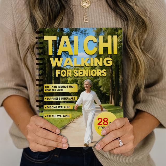 TEMU Walking Planner & Tai Chi Workout Journal - 28-day Low-impact Exercise , Balance Training Logbook With Spiral Binding, Walking Program Planner (for Seniors, Fitness) - Spiral-bound Notebook