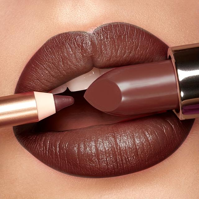 TEMU Waterproof Long-lasting Lipstick, High-color Lip Gloss, Lip Paste, And Lip Oil Makeup.