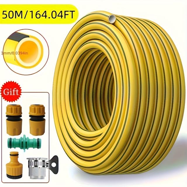 TEMU Water Pipe, Flexible Hose Connectors And Water Pipe Repair Kit, Suitable For Irrigation, Car Washing, Cooling And Moisturizing