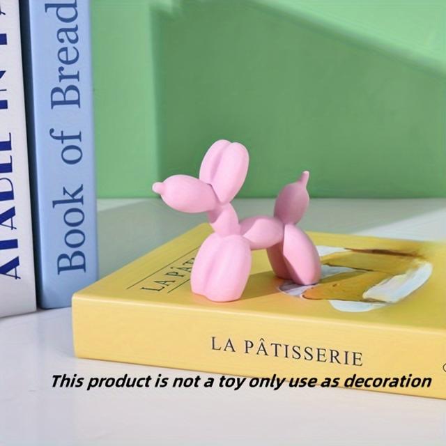 TEMU 1pc Modern Mini Minimalist Creative Resin Balloon Dog Abstract Art Living Room Bedroom Decoration Office Desk Tv Cabinet Decoration Ornament Christmas And New Year Gifts