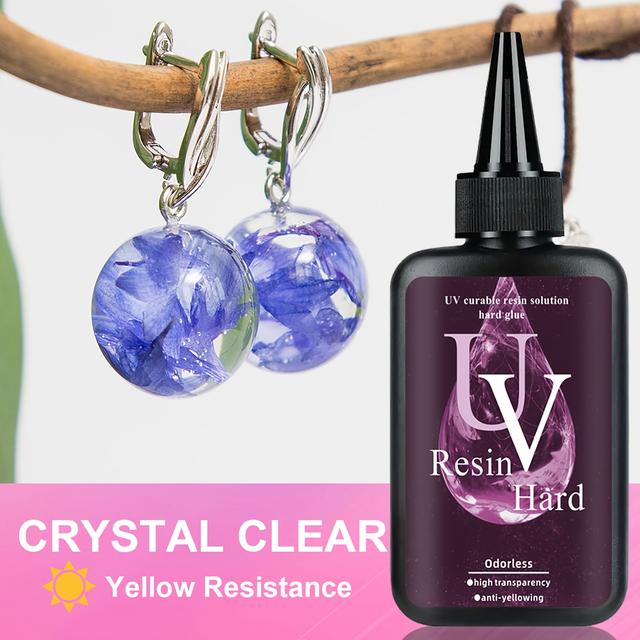 TEMU Högkvalitativ Resin - , Hållbar, Låg Doft, Redan Klar att Använda, Snabbhärdande | för Smyckestillverkning, Konstprojekt och Skyddande Finisher