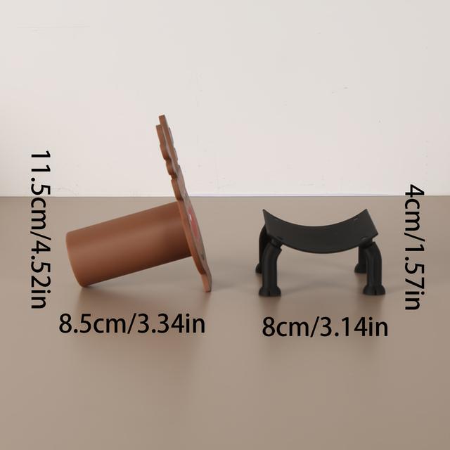 TEMU 1pc Classic Animation Style Reindeer Toilet Paper Decoration Ornament - Paper Storage, Bringing A , For Power, Plastic Material