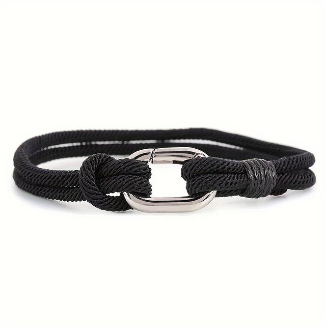 TEMU Egyedi, minimalista milánói kötél karkötő férfiaknak, stílusos barátság karkötő ajándék
