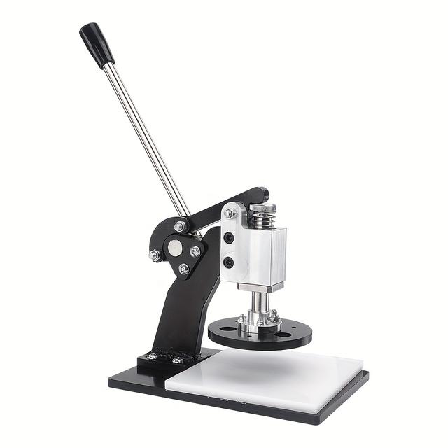 TEMU Heavy-duty Leather Cutting And Embossing Machine, Manual Embossing Machine, Synthetic Leather Hole Punch Tool, Used For Cutting Materials Such As Leather, Paper, And Fabric