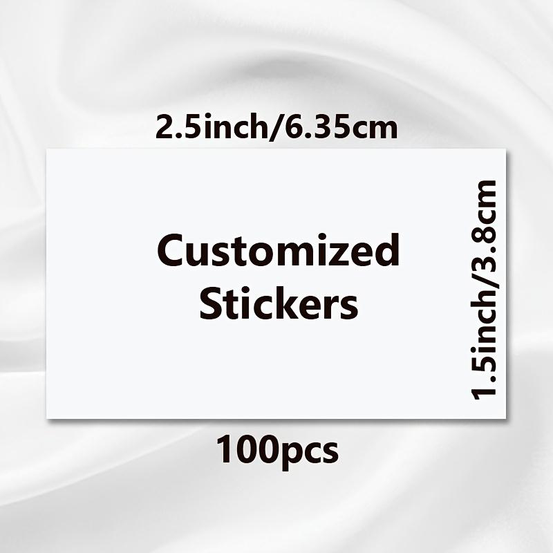 TEMU Your Own Personalized Label Stickers, Rectangular Text/image/logo/photo For Address Labels, Business, Packaging, Parties, Weddings, Birthdays, Baptism Stickers