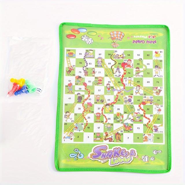 TEMU Schachspiel mit Schlangen und Leiter für Draußen - Interaktives Schachspiel
