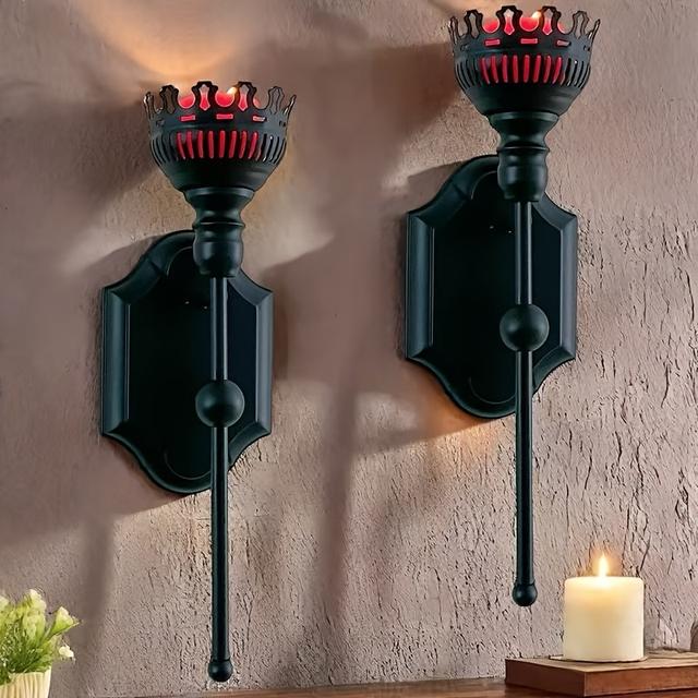 TEMU Set Of 2 Wall Candle Sconce, Candles Not