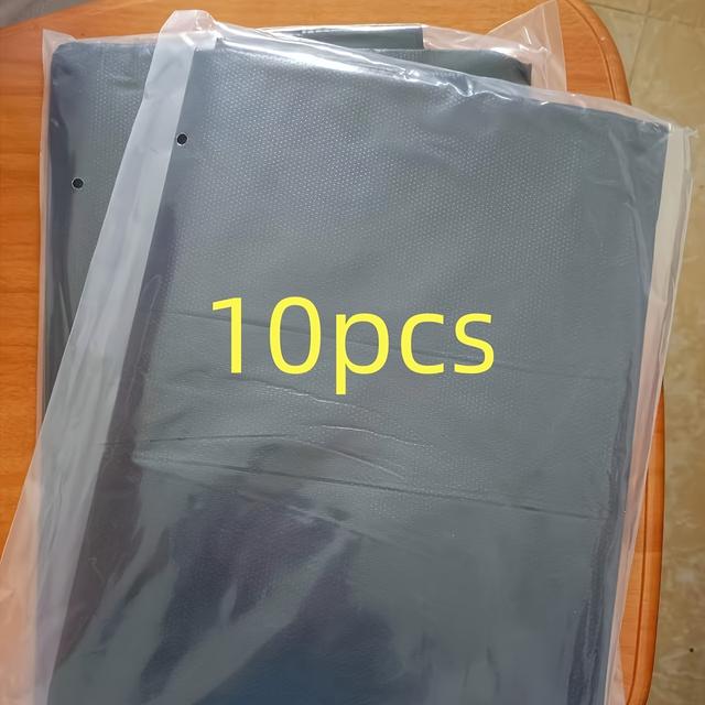 TEMU 10/50 bolsas de basura negras, bolsas de residuos comerciales, bolsas para hojas de jardín, bolsas de basura grandes, adecuadas para el hogar, la cocina, el dormitorio, exteriores y