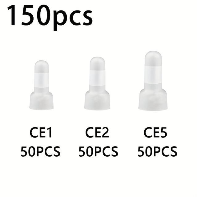TEMU 150pcs Closed End Crimping Connectors, Industrial Electrical Docking Terminals Protective Wire Crimping Cap Wire Connectors, 3 Sizes, Closed End Wire Crimping Cap Wire Connectors