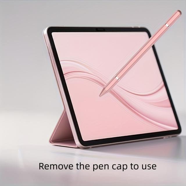 TEMU Un lápiz óptico de con punta de disco y punta de escritura - Lápiz táctil , compatible con iPhone, iPad, Android, tablets, para tomar notas, dibujar y editar en - Agarre ergonómico compacto