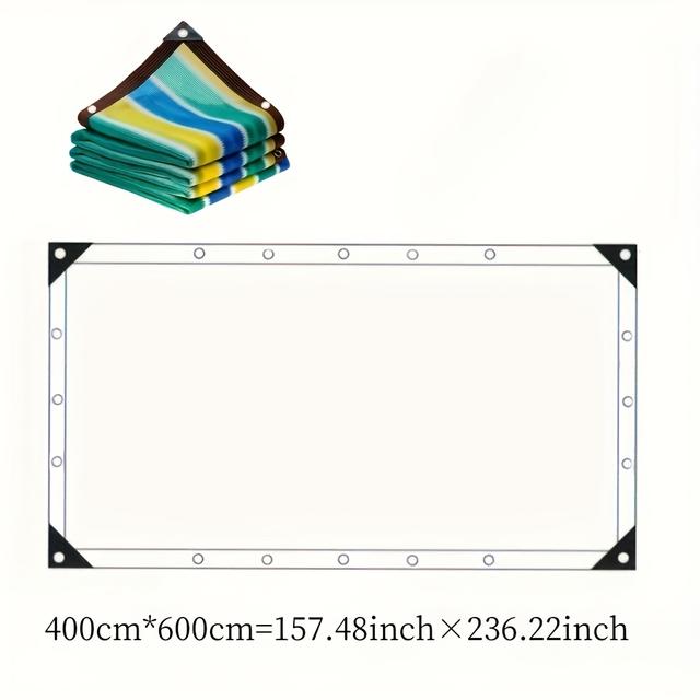 TEMU 파티오 잔디밭 정원 그늘막: 그늘막, 아일렛 포함, 내구성이 뛰어나고 햇빛에 강함, 온실 및 창고에서 식물 덮개에 적합